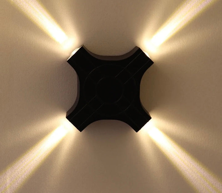 Modern Cross-Shaped Wall Light - Artistic Glow Design