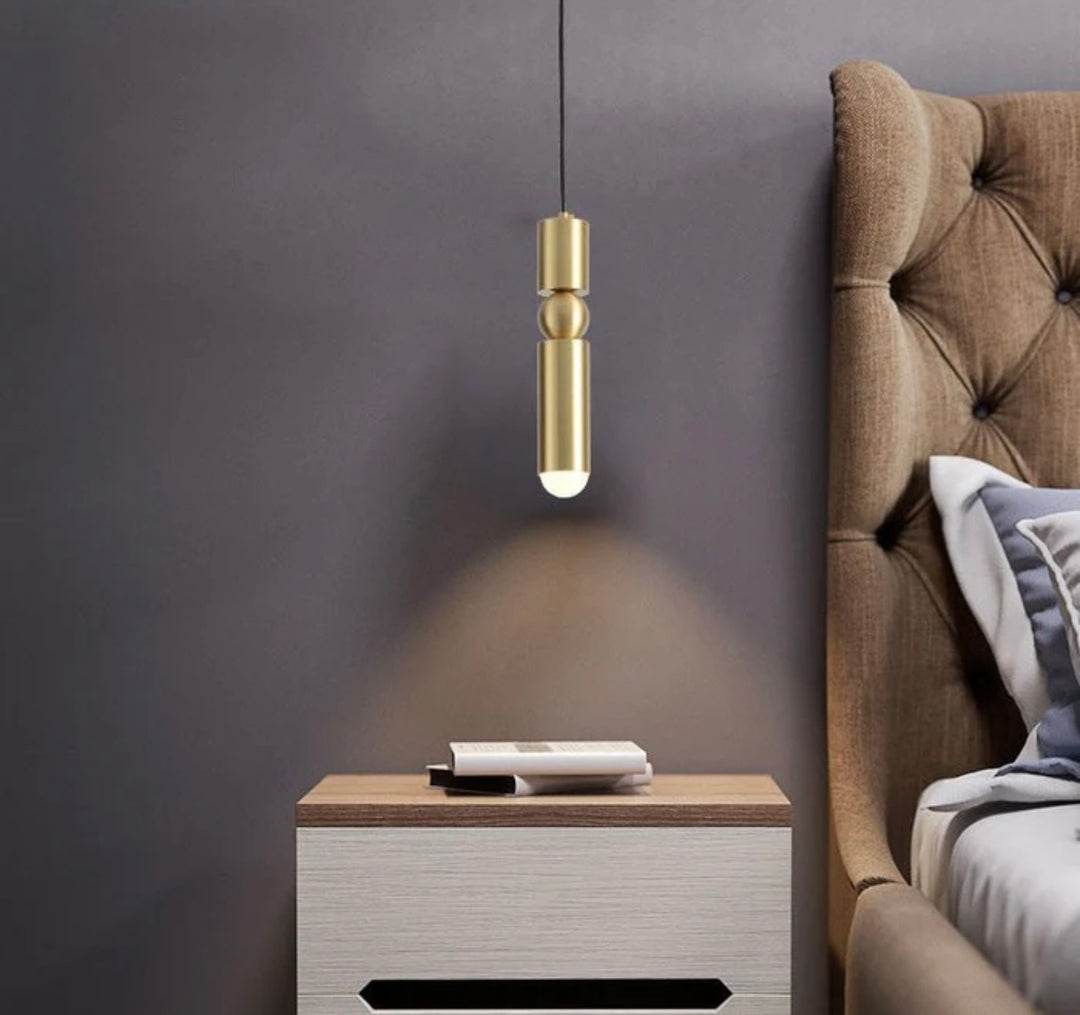 Elegant LED Multi-Tier Brass Pendant Chandelier for Bedroom Ambiance