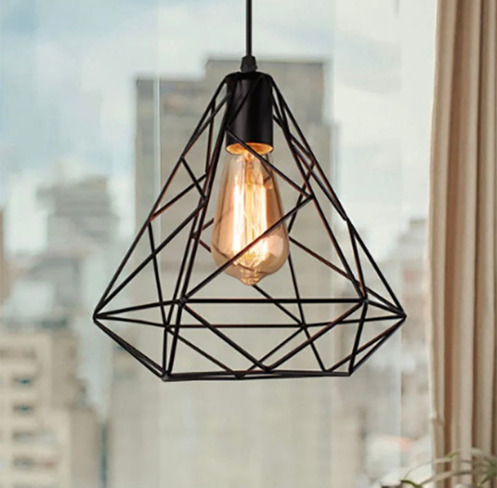 Industrial Geometric Pendant Light