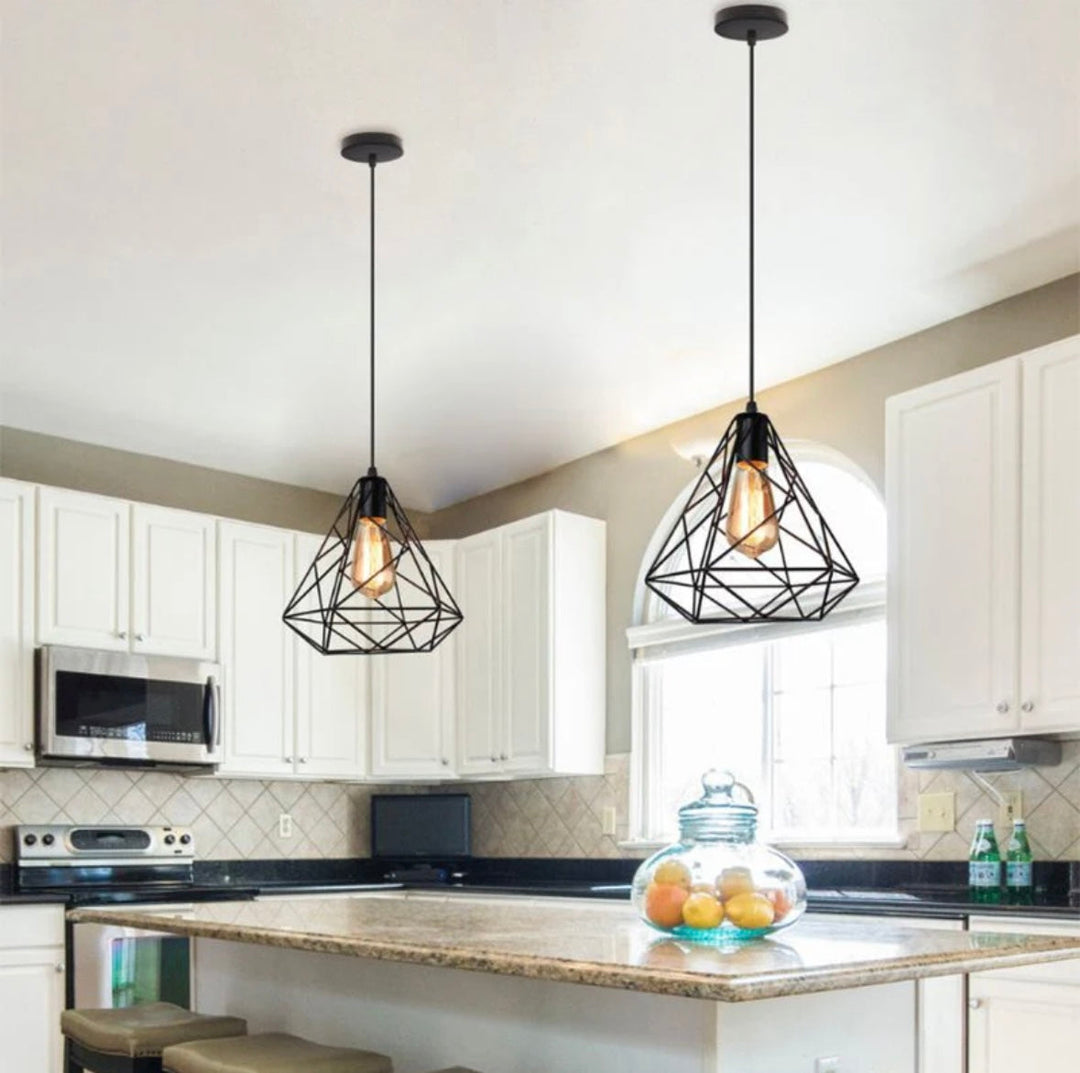 Industrial Geometric Pendant Light