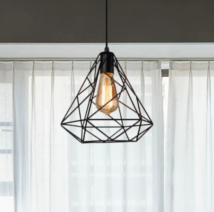 Industrial Geometric Pendant Light