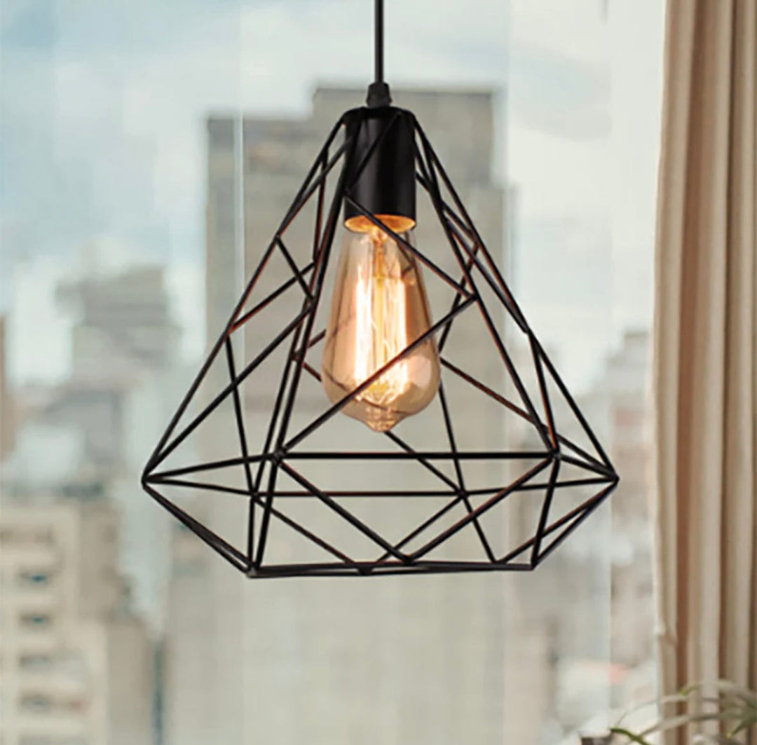 Industrial Geometric Pendant Light