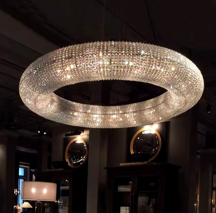 Luxurious Crystal Ring Chandelier