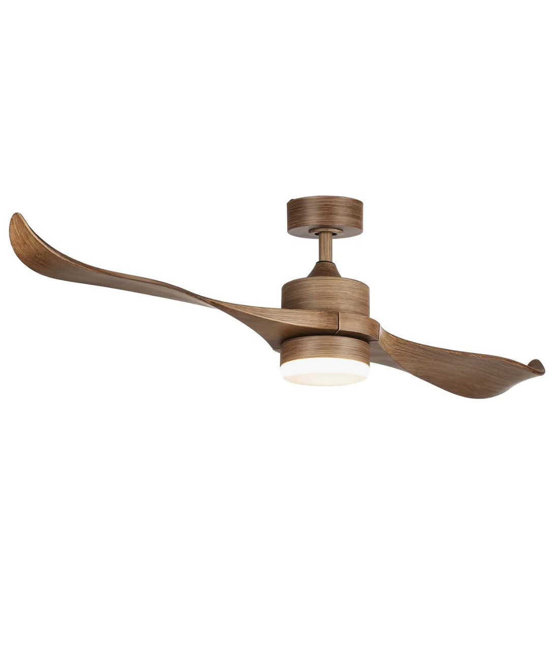 Rustic Wooden Ceiling Fan with Integrated Light