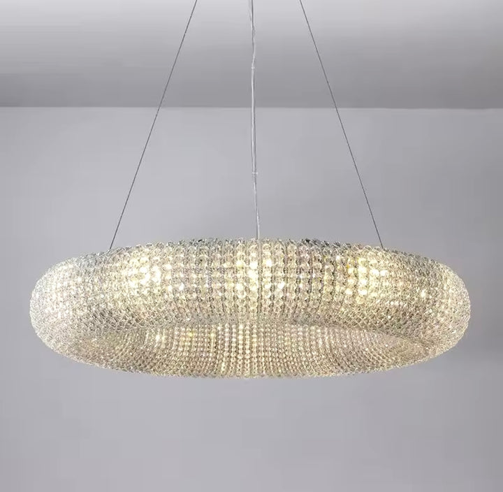 Luxurious Crystal Ring Chandelier