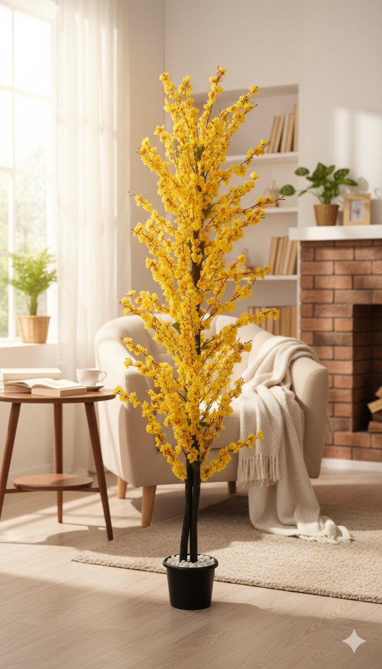 Artificial Yellow Apricot Tree