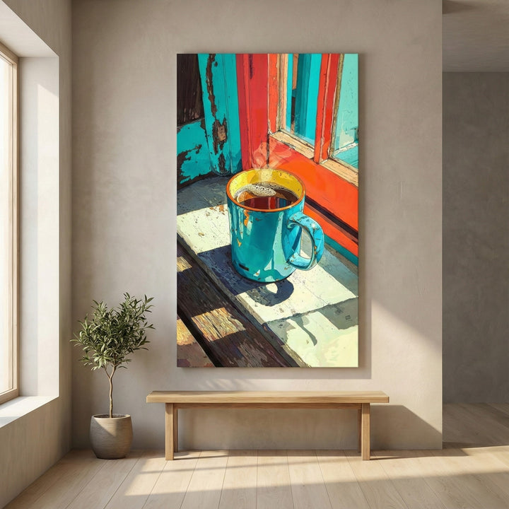Morning Coffee by the Window Canvas Wall Art