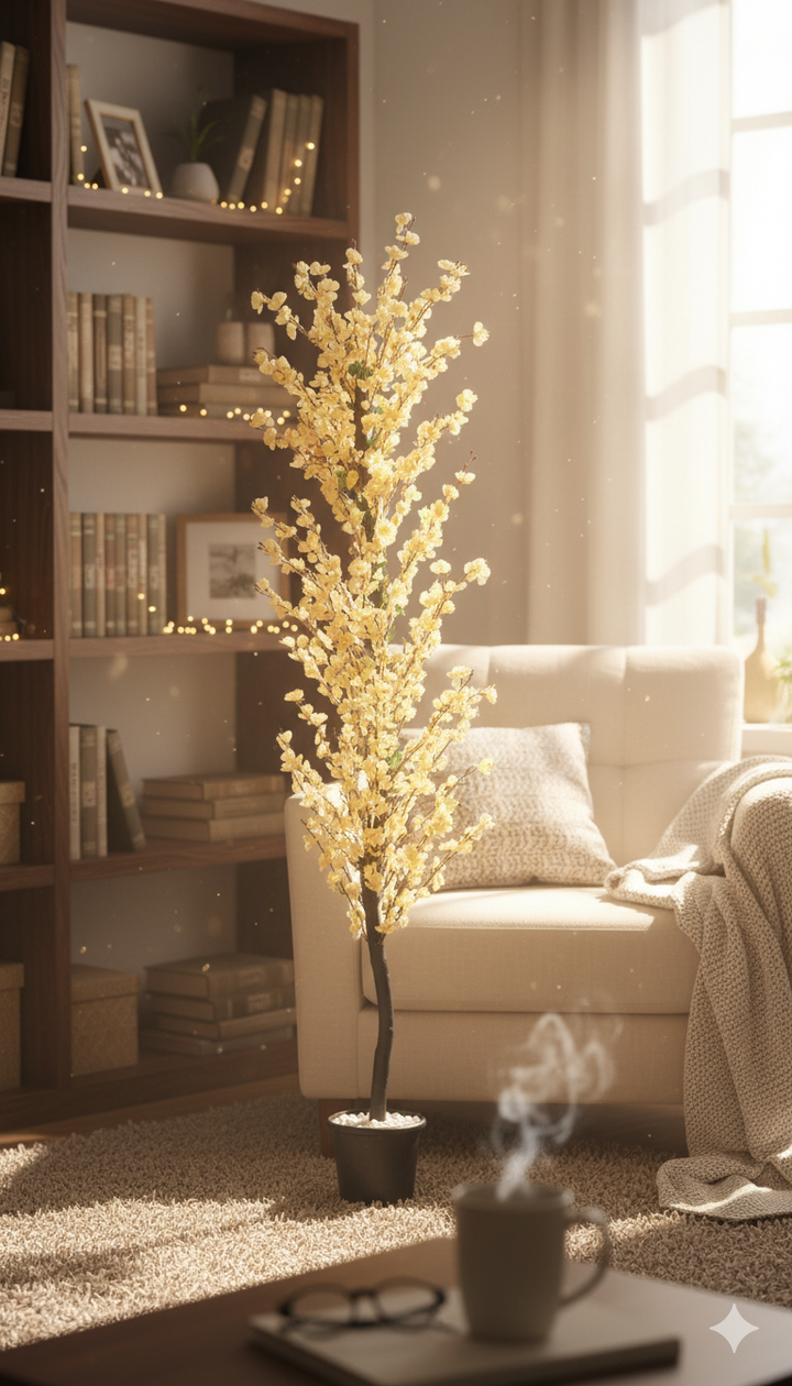 Artificial Yellow Apricot Tree