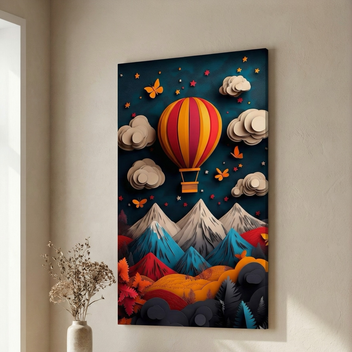 Hot Air Balloon Fantasy Canvas Art