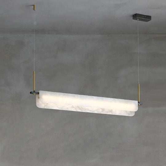 Linear Spanish Alabaster Chandelier