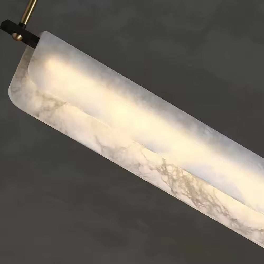 Linear Spanish Alabaster Chandelier