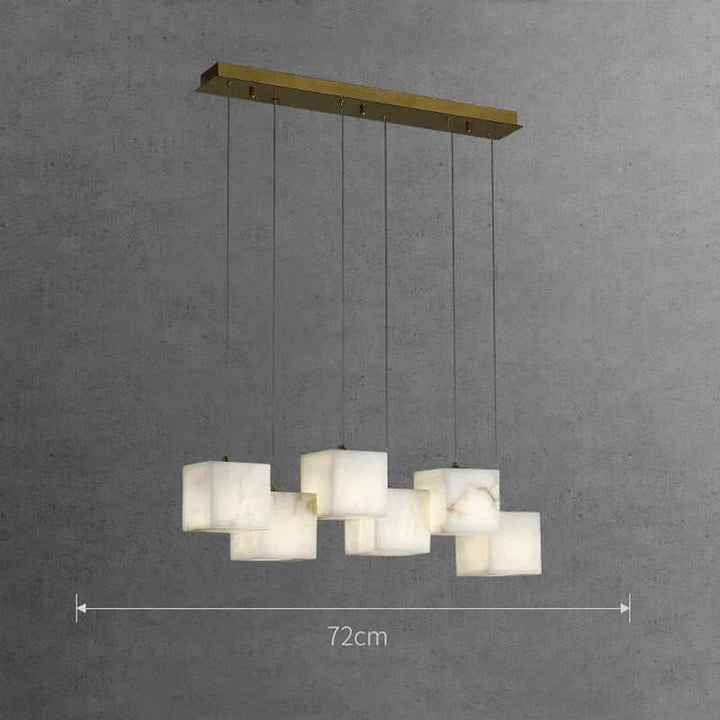 Spanish Alabaster Cube Pendant