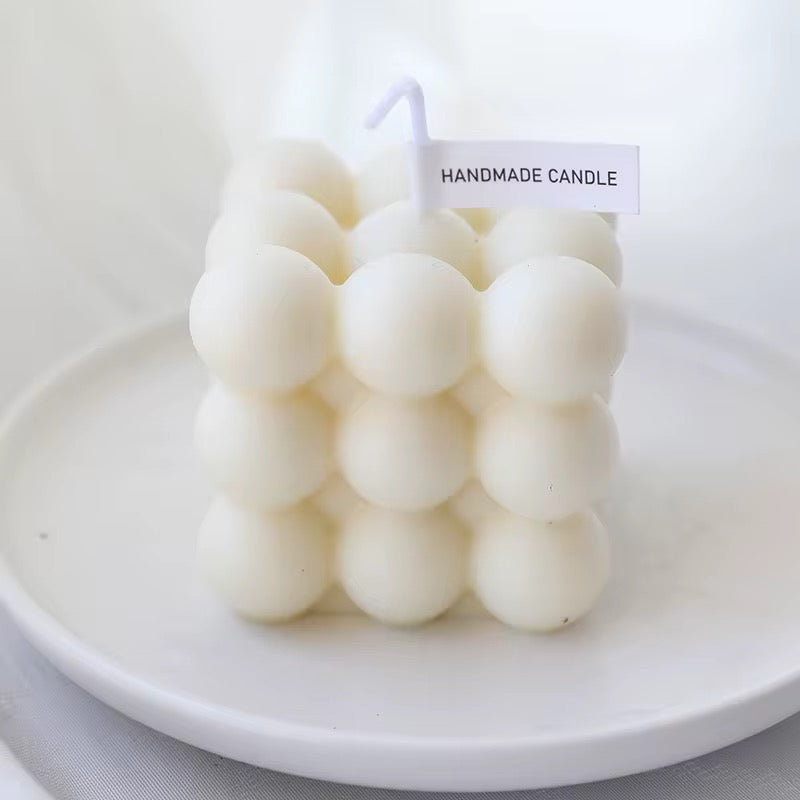 Handmade Bubble Cube Candle pack of 12
