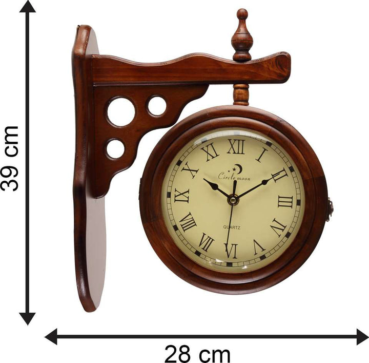 Vintage Double-Sided Wall Clock