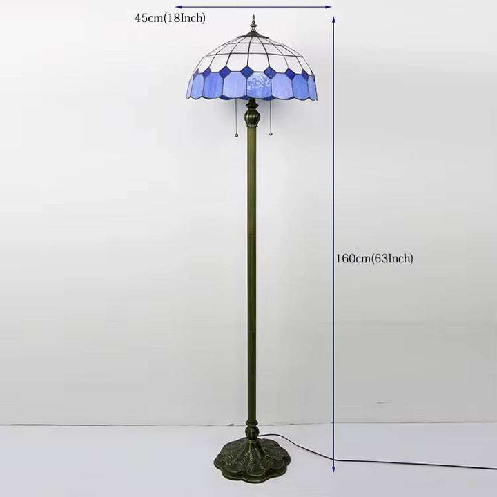 Blue Tiffany Floor Lamp