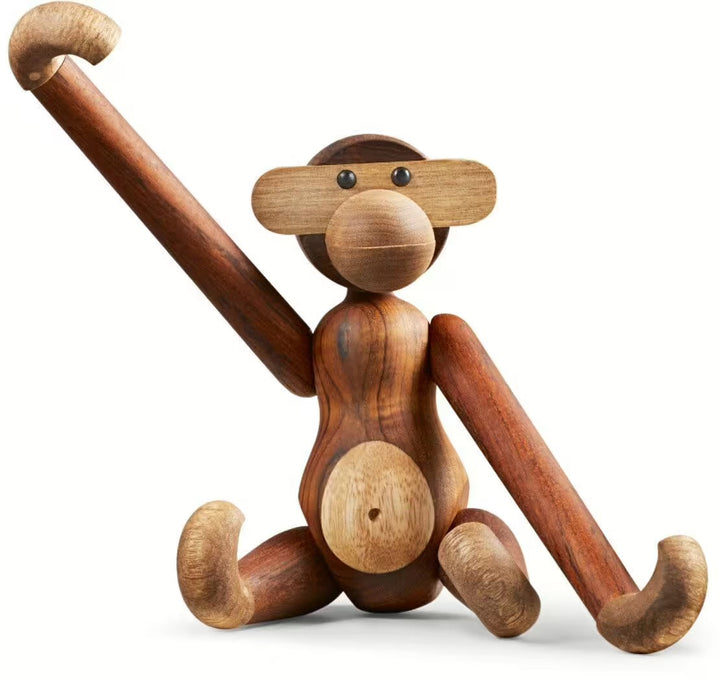 Wooden Monkey Figurine