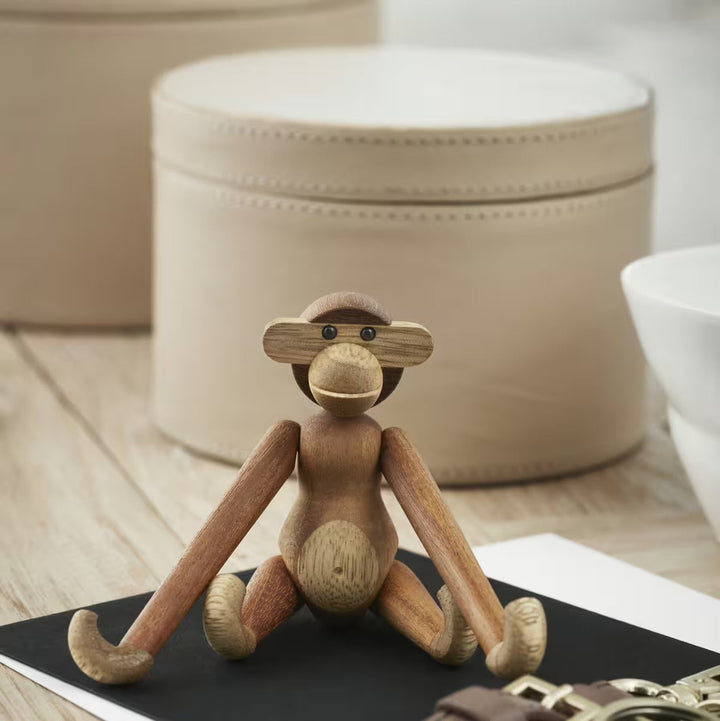 Wooden Monkey Figurine