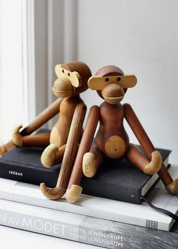 Wooden Monkey Figurine