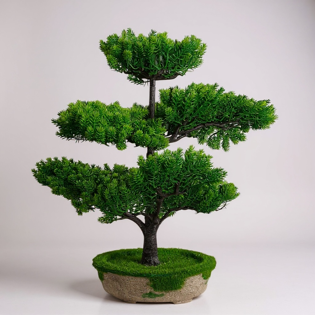 Artificial Layered Bonsai Tree Tabletop Plant