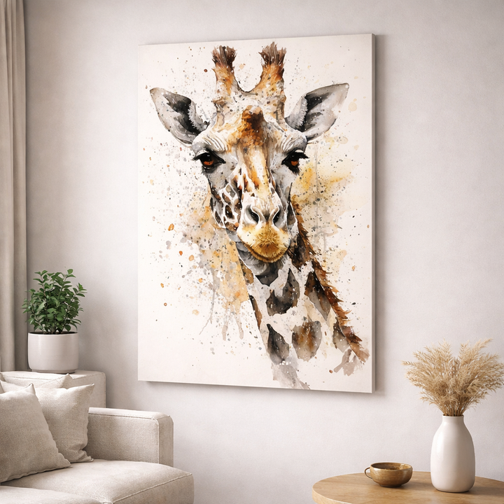 Giraffe Art Canvas