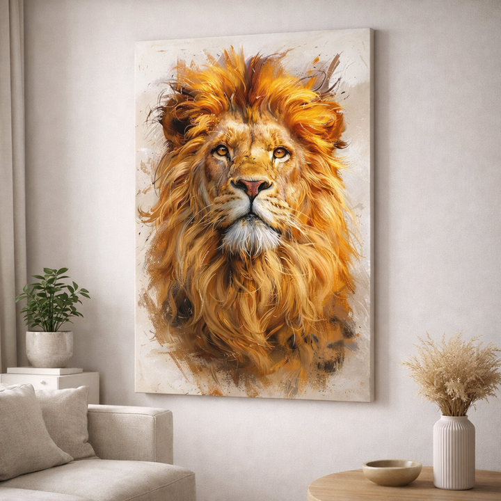Golden Lion Canvas