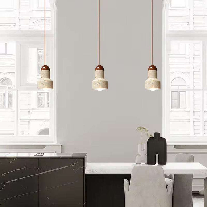 Mini Travertine Pendant Light