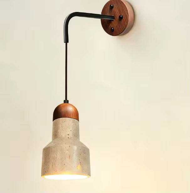 Travertine Wall Arm Pendant