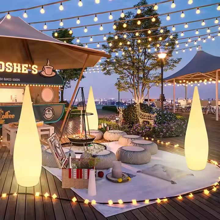 Modern Outdoor Sculptural Floor Light