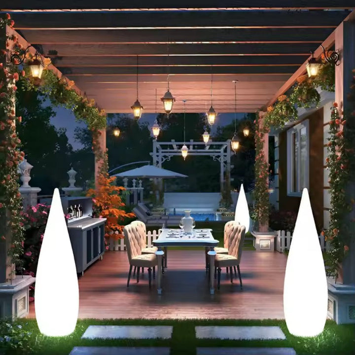 Modern Outdoor Sculptural Floor Light