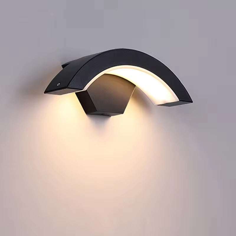 Modern Arc Outdoor Wall Light
