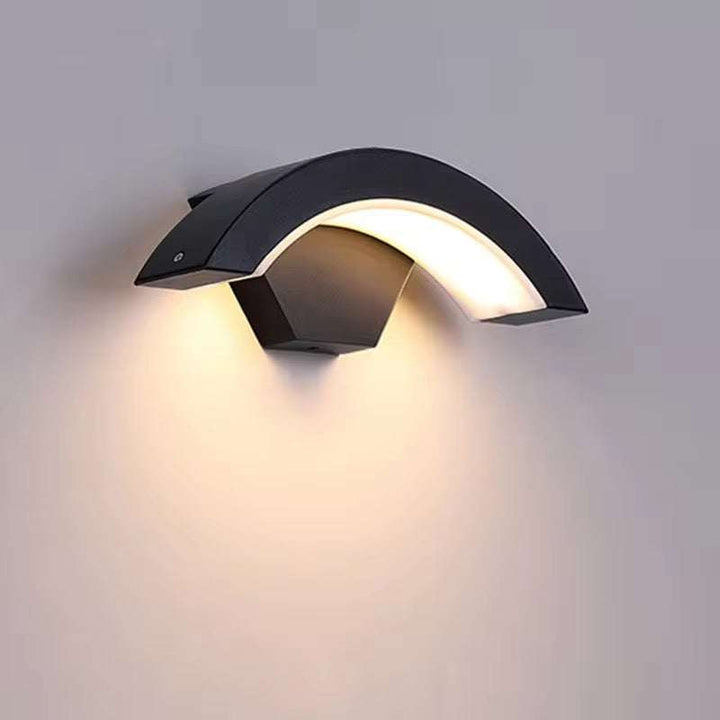 Modern Arc Outdoor Wall Light