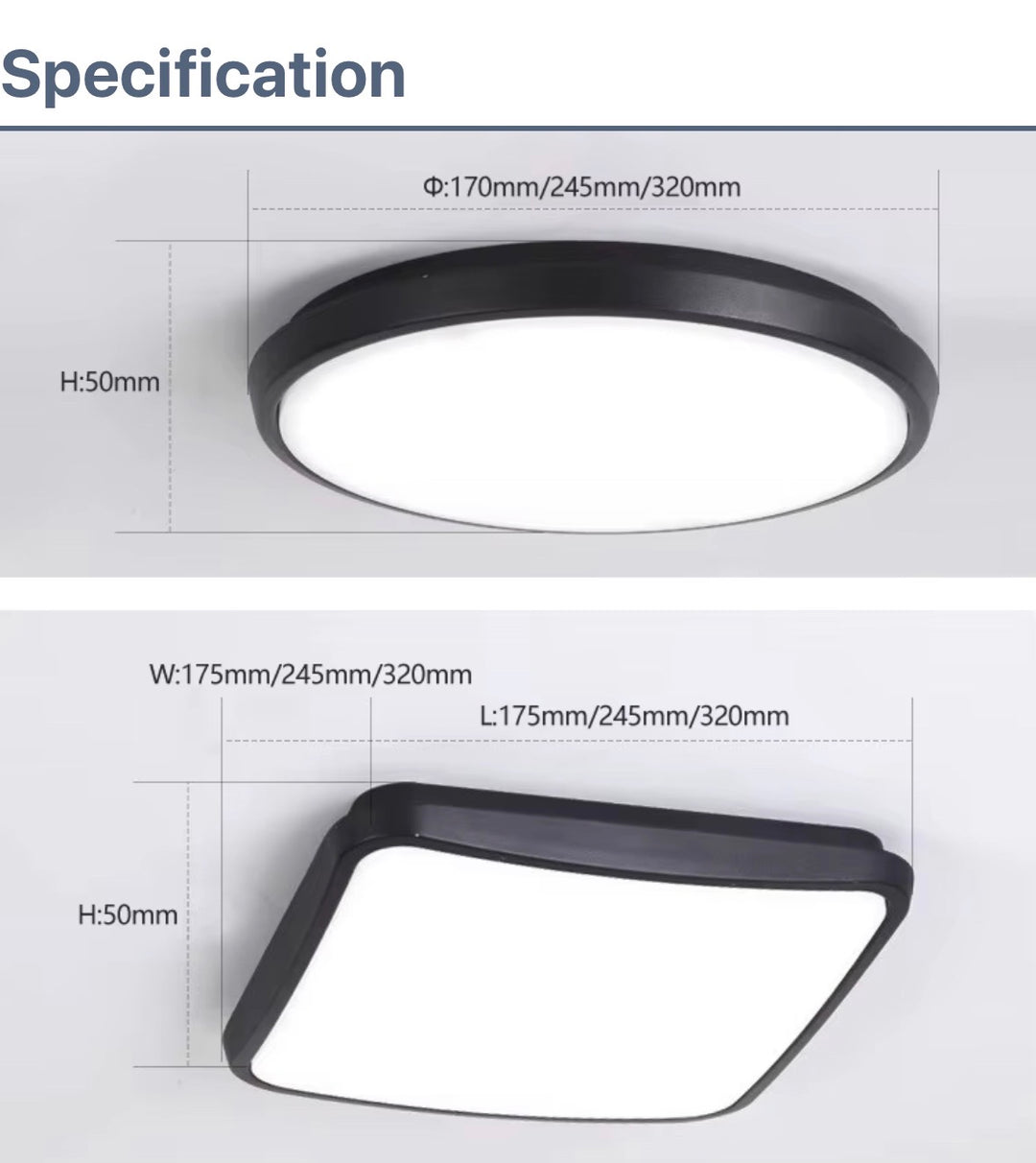 IP65 Outdoor LED Ceiling Light