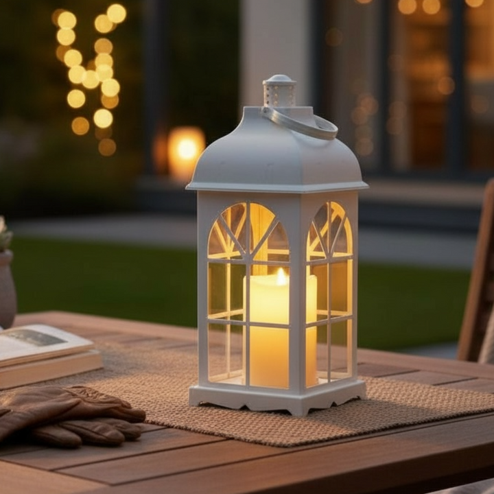 LED Classic white Lantern