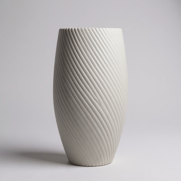 Textured Tall Floor Planter