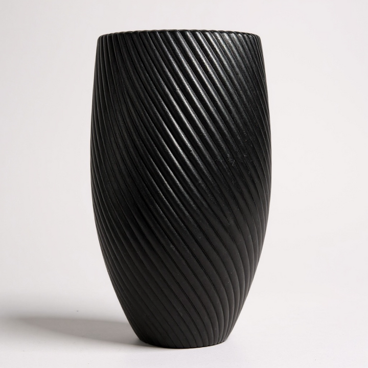 Textured Tall Floor Planter