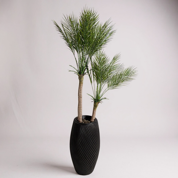 Artificial Double Palm Tree Floor Plant