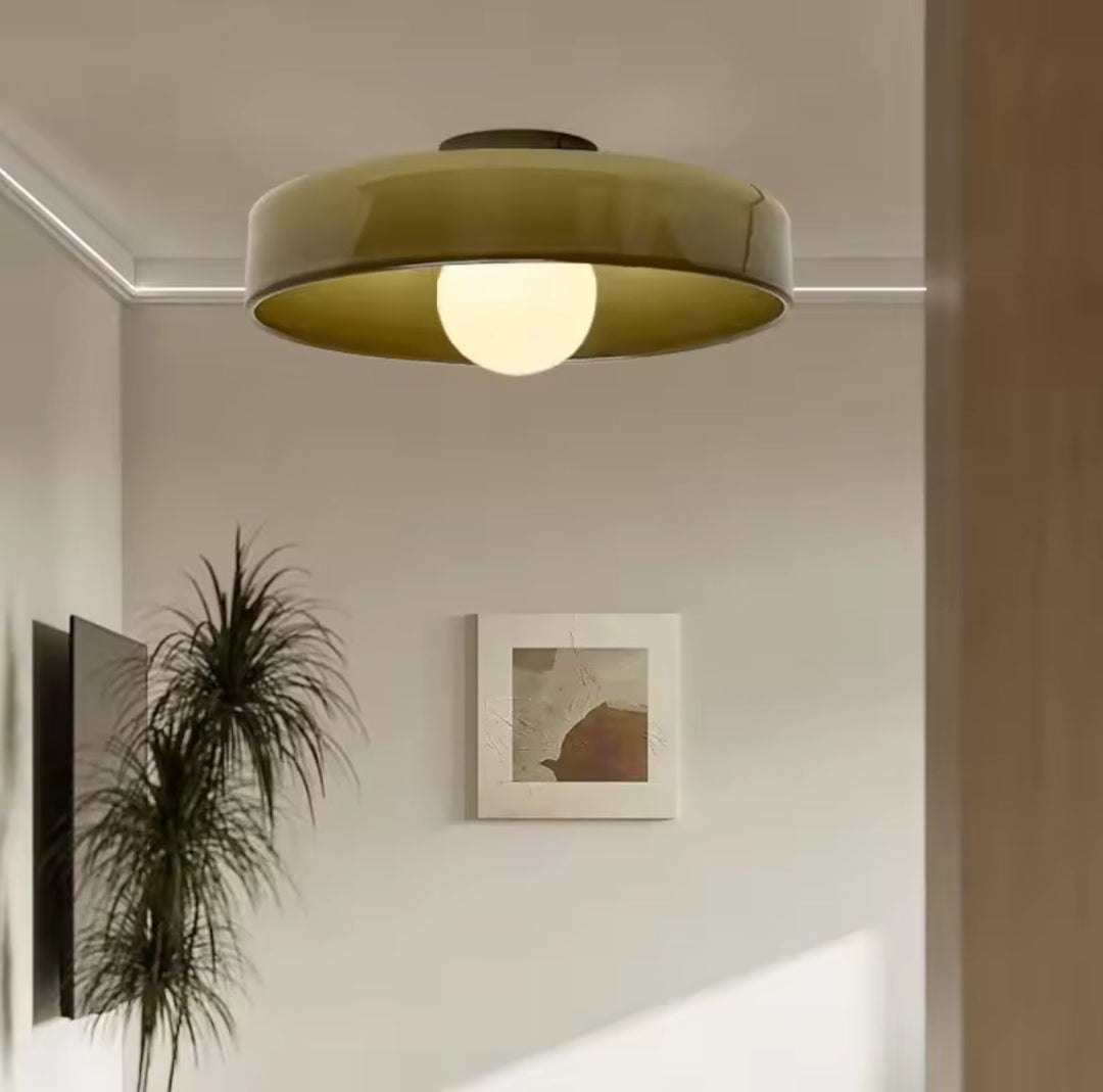Modern Ceiling Light with Glass Shade