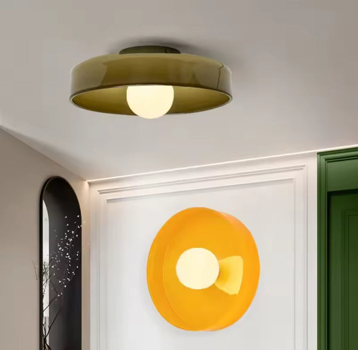 Modern Ceiling Light with Glass Shade