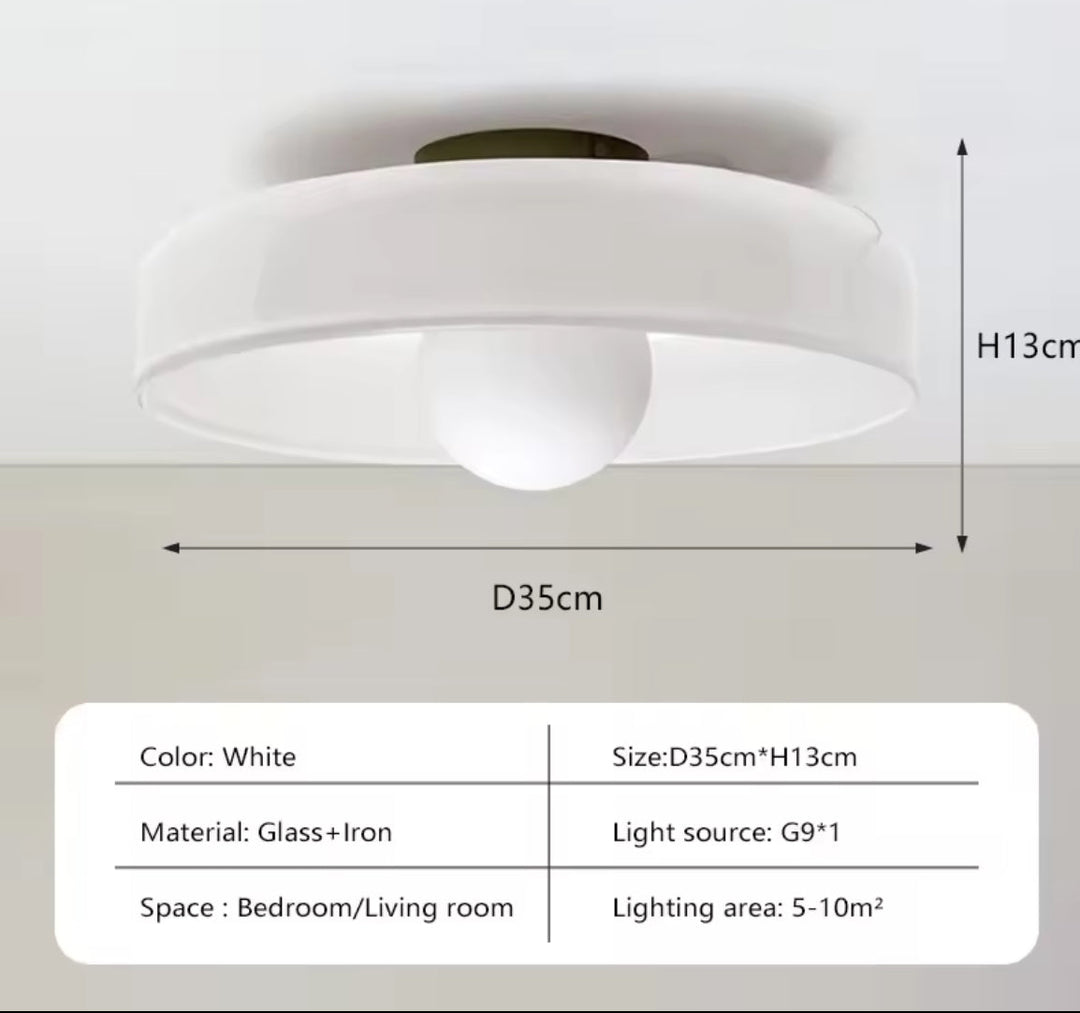 Modern Ceiling Light with Glass Shade