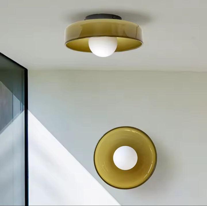 Modern Ceiling Light with Glass Shade