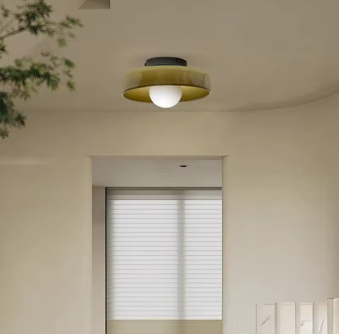 Modern Ceiling Light with Glass Shade