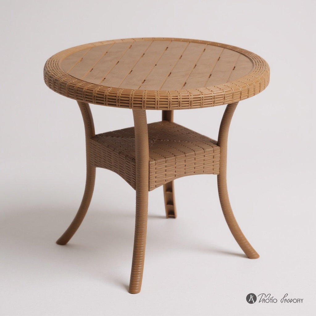 Florida Round Woven Outdoor Side Table