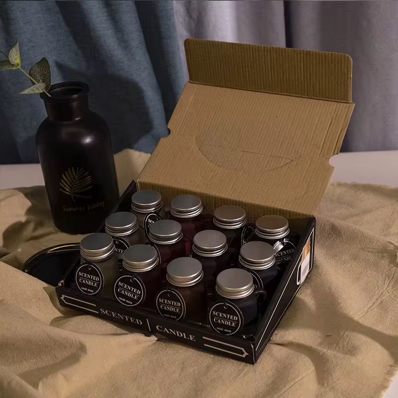 Handmade Scented Candle in Glass Mug set of 2