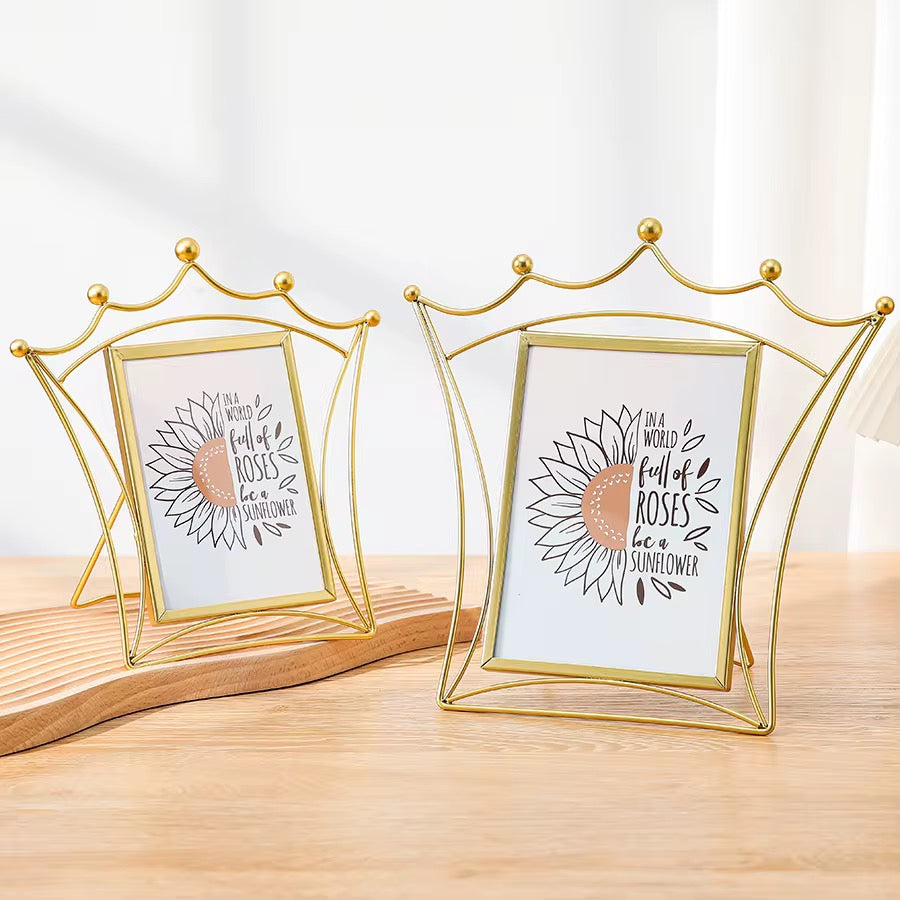 Golden Crown Decorative Photo Frame