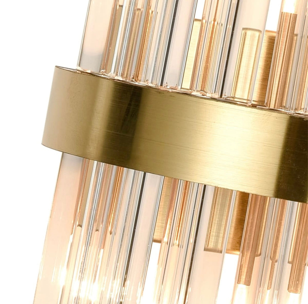 Luxury Crystal Wall Sconce with Gold Finish