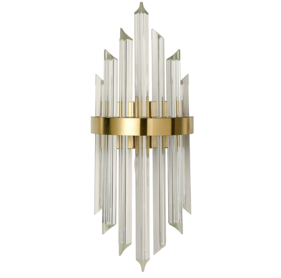 Luxury Crystal Wall Sconce with Gold Finish