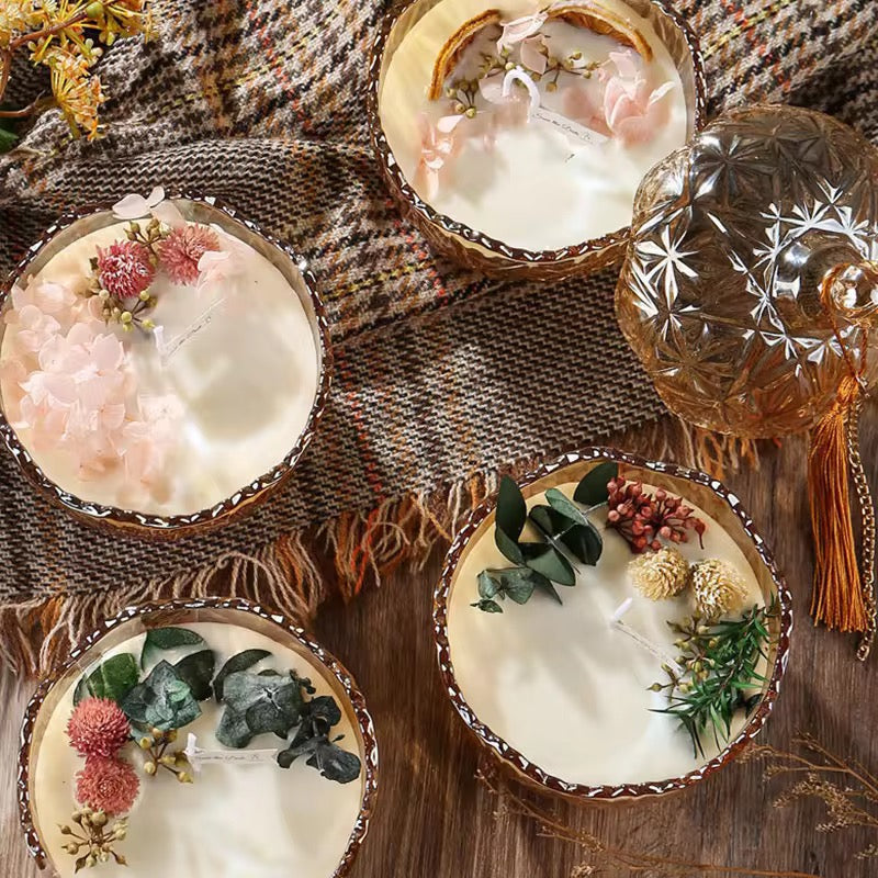 Luxury Scented Candle Gift Set with Glass Jar