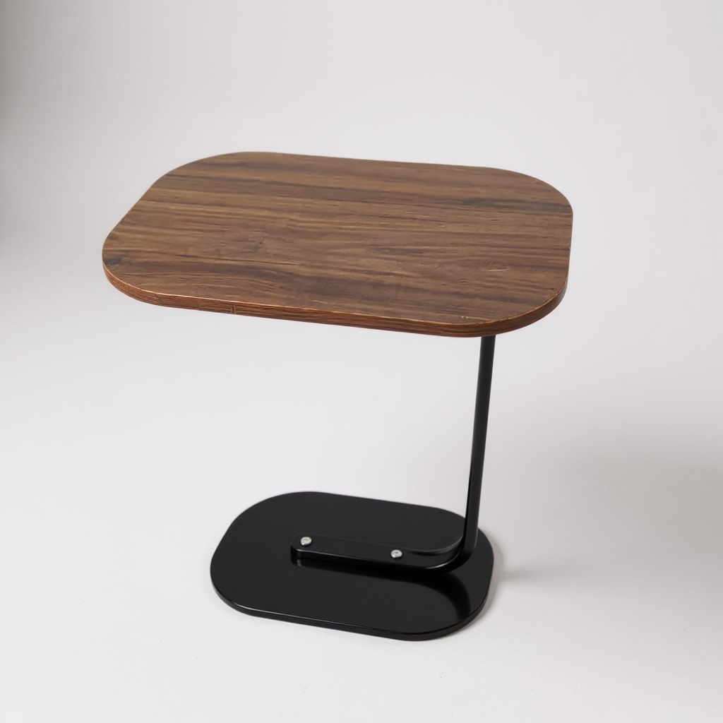 Modern C-Shaped Side Table