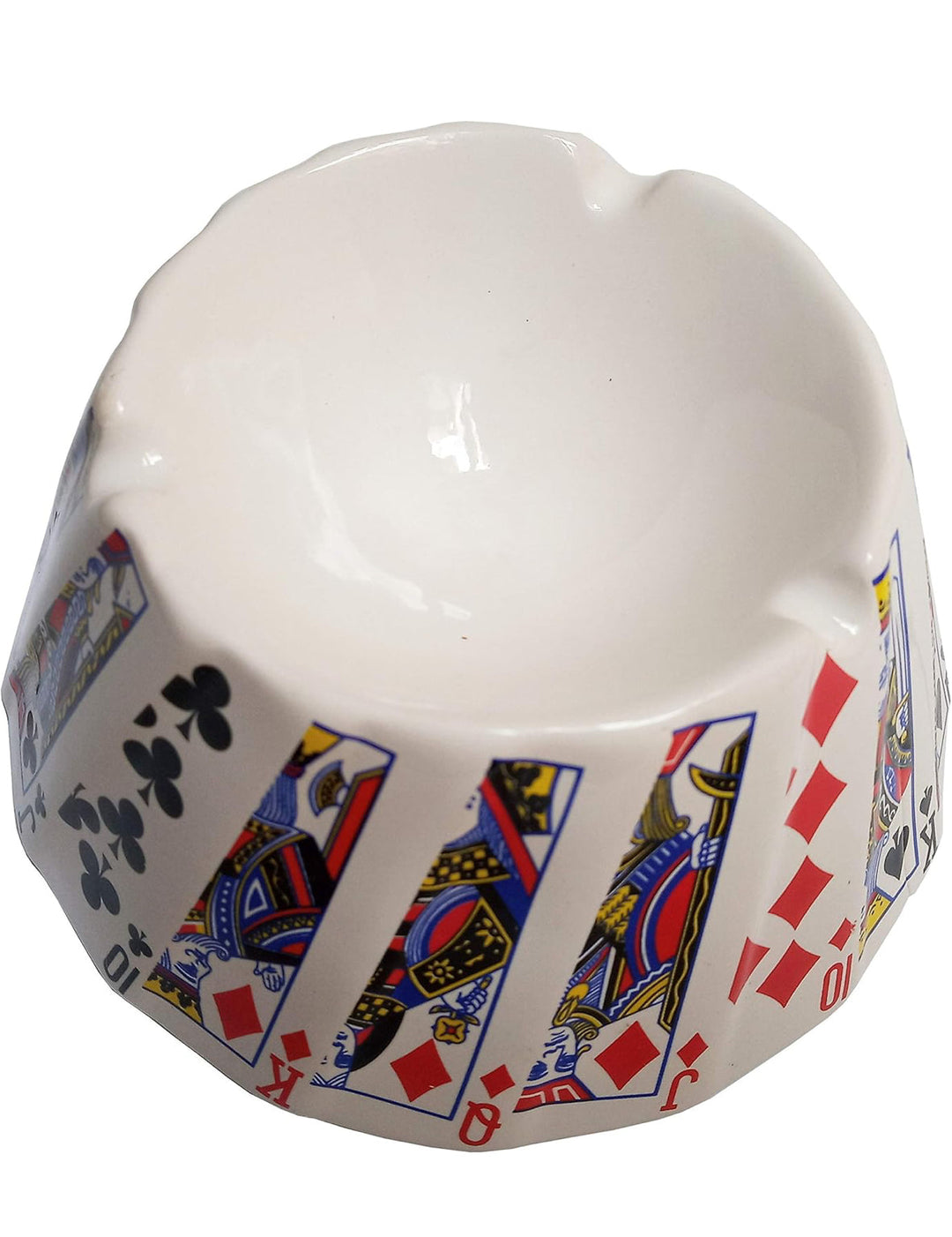 Playing Cards Ceramic Ashtray