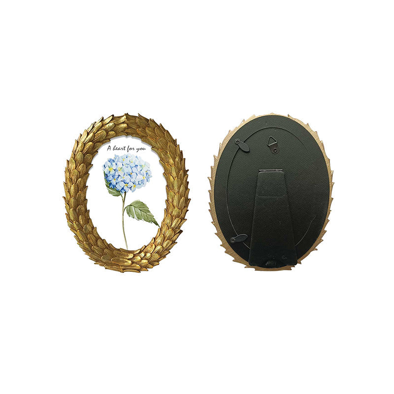 Oval Golden Photo Frame